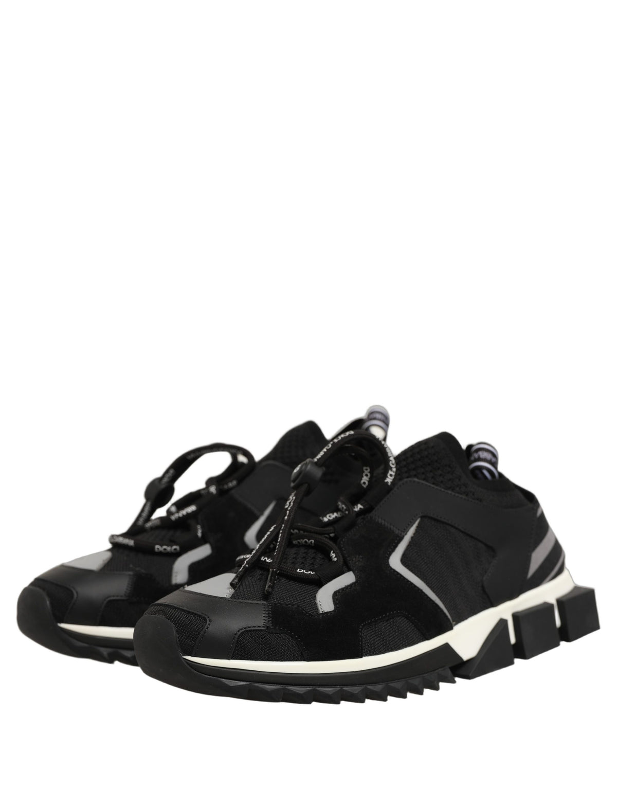 Dolce & Gabbana Black Sorrento Trekking Sneakers Men Shoes - Eljoys Fashion 