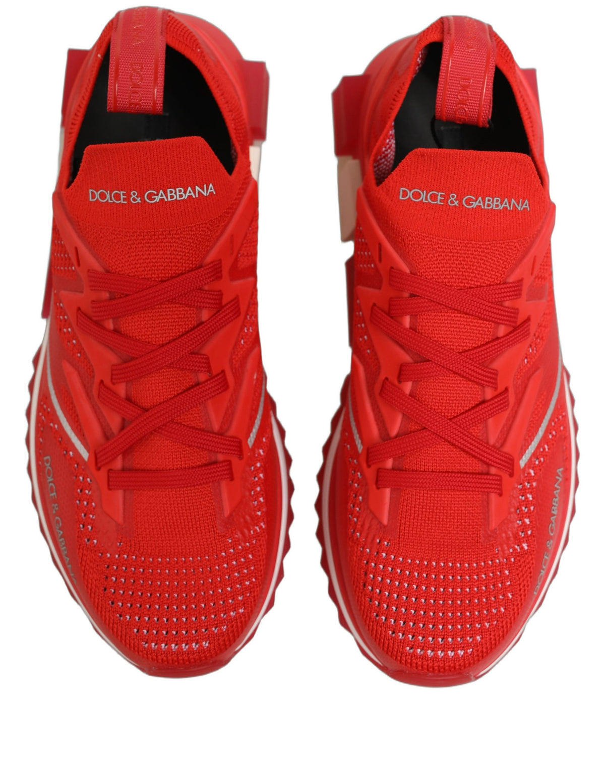 Dolce & Gabbana Red SORRENTO Sport Stretch Men Sneakers Shoes - Eljoys Fashion 