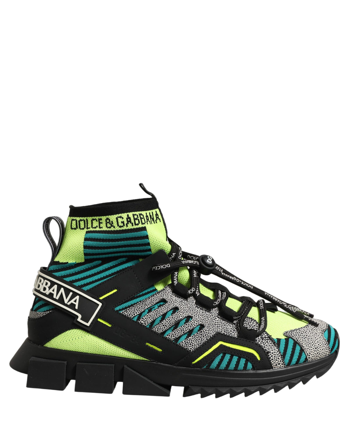 Dolce & Gabbana Multicolor Sorrento Socks Men Sneakers Shoes - Eljoys Fashion 