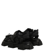 Dolce & Gabbana Black Logo Detailed Men Chunky Sandals Shoes - Eljoys Fashion 