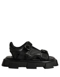 Dolce & Gabbana Black Logo Detailed Men Chunky Sandals Shoes - Eljoys Fashion 