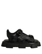 Dolce & Gabbana Black Logo Detailed Men Chunky Sandals Shoes - Eljoys Fashion 