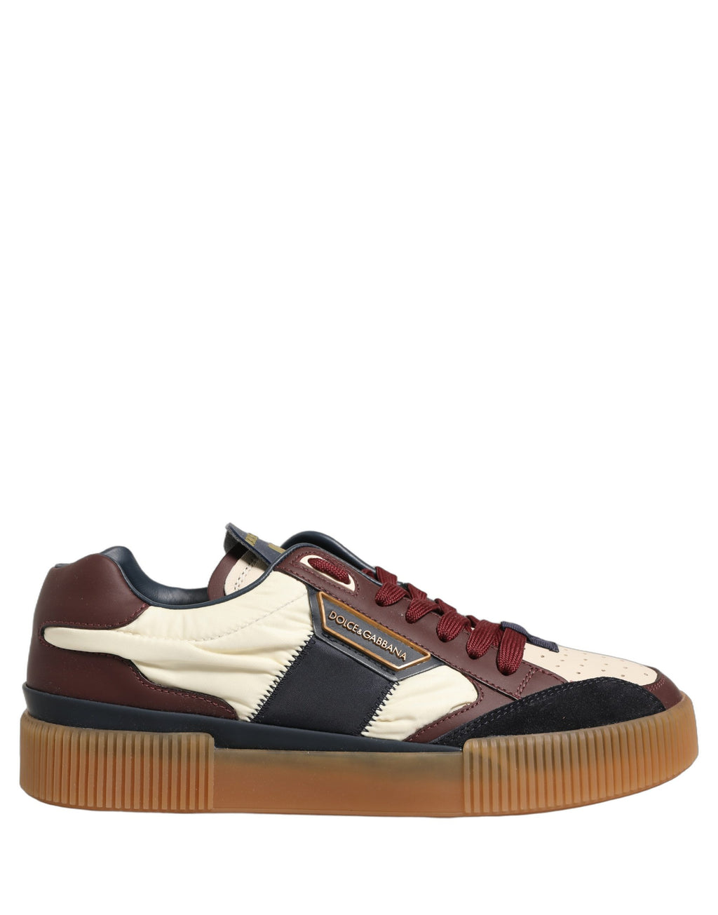 Dolce & Gabbana Multicolor Leather MIAMI Sneakers Men Shoes - Eljoys Fashion 