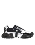 Dolce & Gabbana White Black Logo Airmaster Men Sneakers Shoes - Eljoys Fashion 