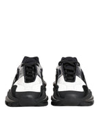Dolce & Gabbana White Black Logo Airmaster Men Sneakers Shoes - Eljoys Fashion 