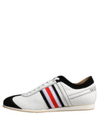 Dolce & Gabbana White Leather Japan Low Top Sneakers Shoes - Eljoys Fashion 