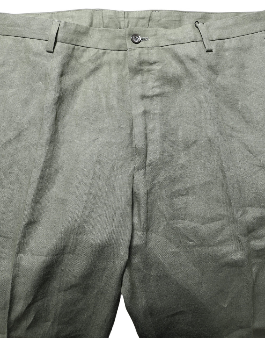 Dolce & Gabbana Gray Linen Tapered Men Dress Trouser Pants - Eljoys Fashion 