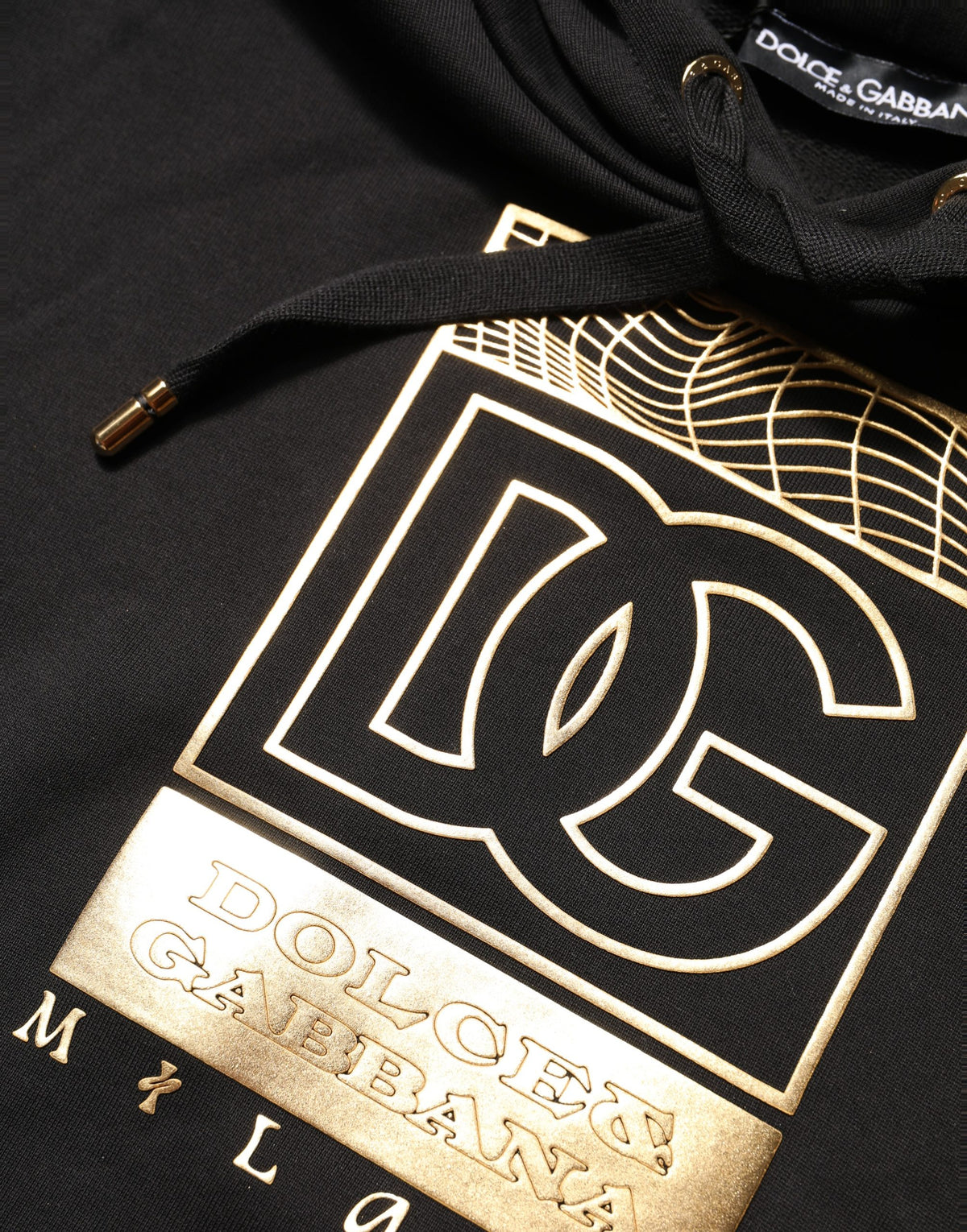 Dolce & Gabbana Black DG Logo Hoodie Men Sweatshirt Sweater - Eljoys Fashion 