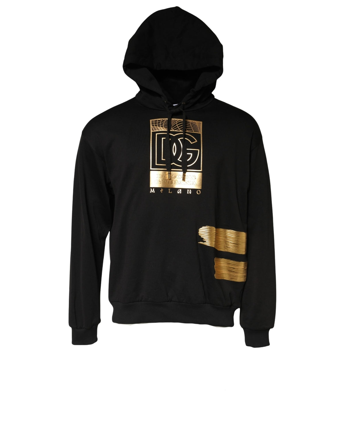 Dolce & Gabbana Black DG Logo Hoodie Men Sweatshirt Sweater - Eljoys Fashion 