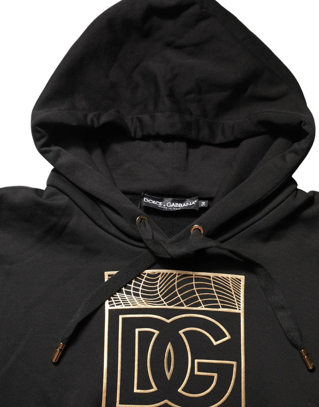 Dolce & Gabbana Black DG Logo Hoodie Men Sweatshirt Sweater - Eljoys Fashion 