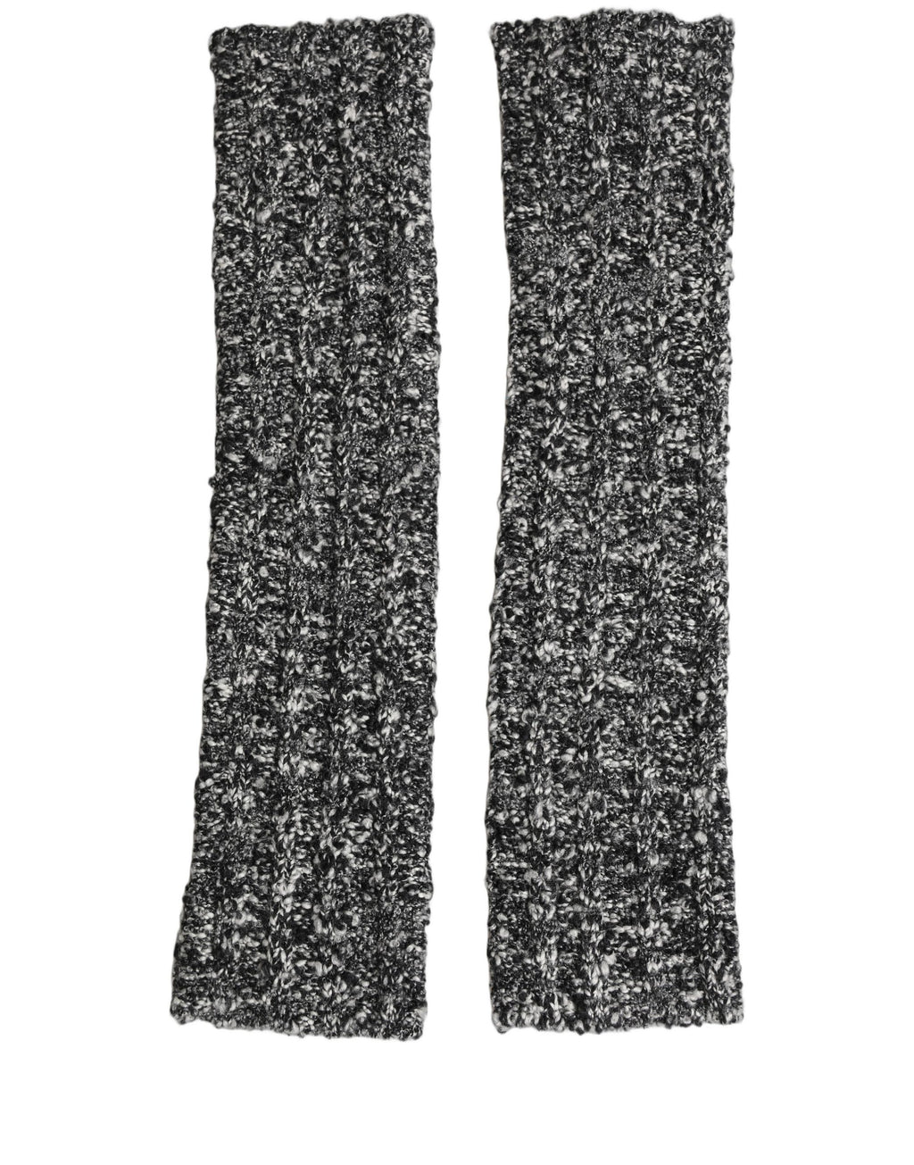 Dolce & Gabbana Sleeves Black Wool Blend Knitted Warmer Arm - Eljoys Fashion 