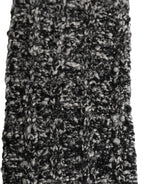 Dolce & Gabbana Sleeves Black Wool Blend Knitted Warmer Arm - Eljoys Fashion 