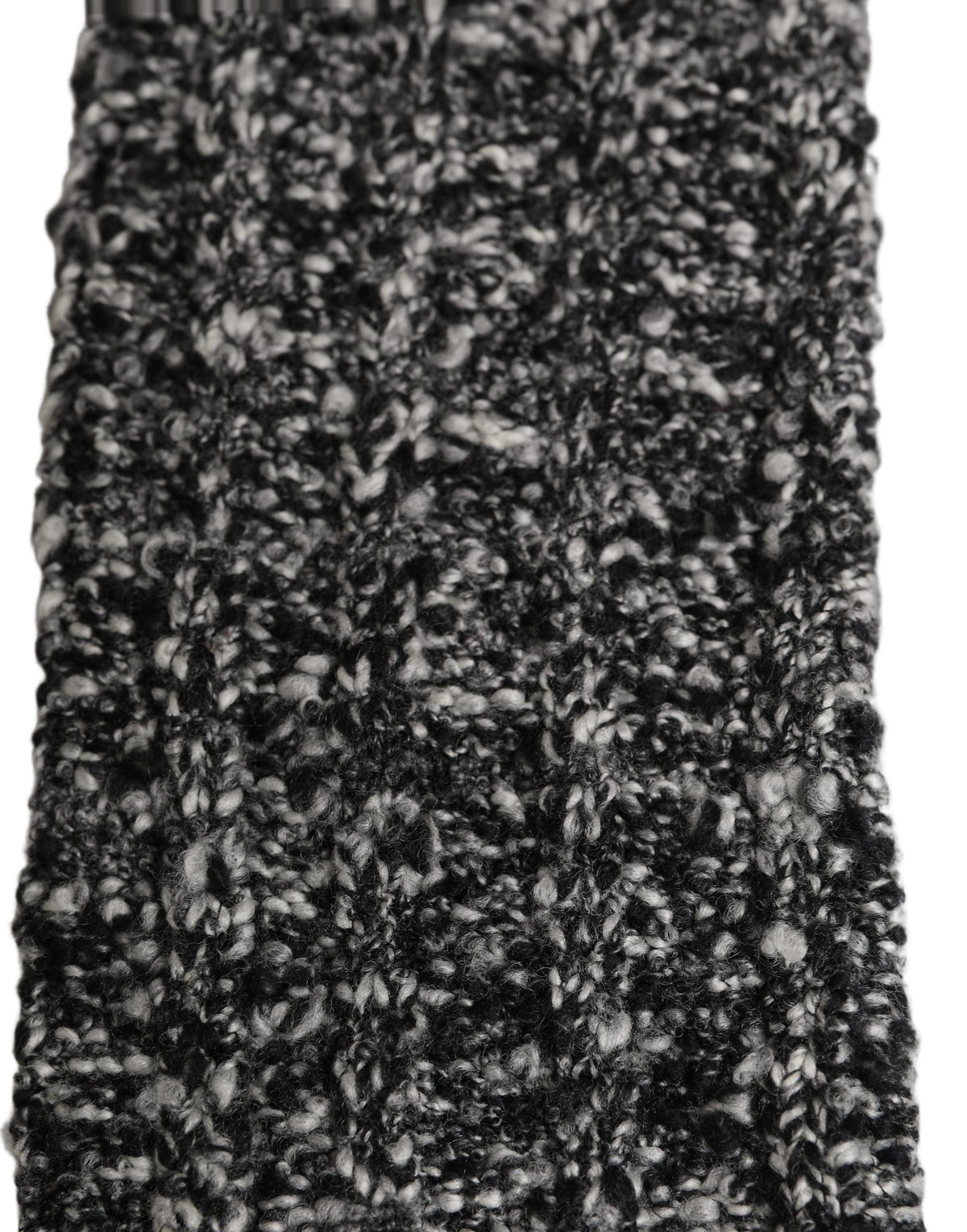 Dolce & Gabbana Sleeves Black Wool Blend Knitted Warmer Arm - Eljoys Fashion 