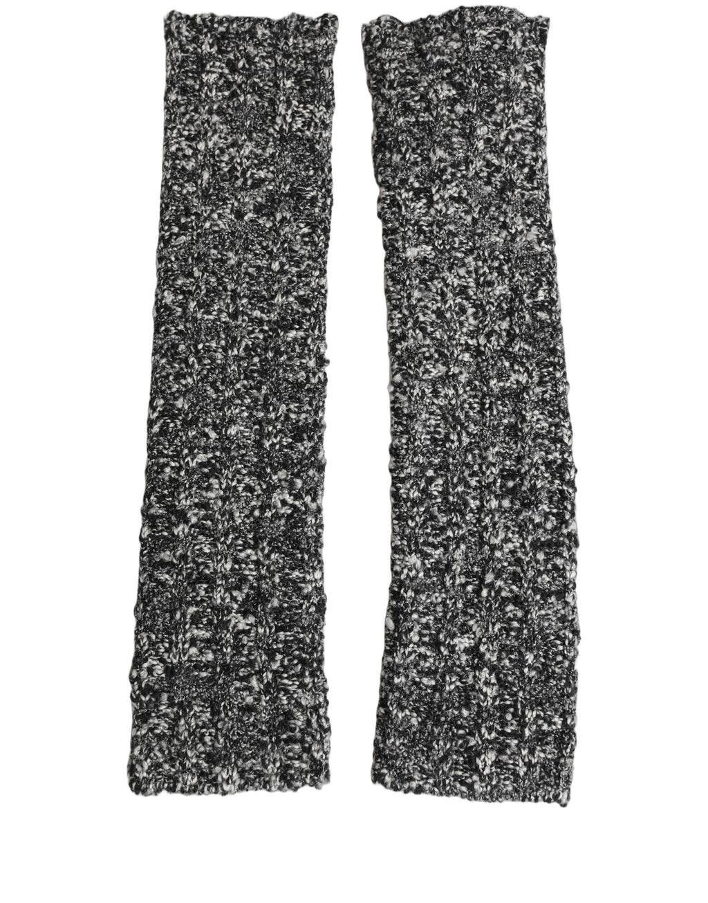 Dolce & Gabbana Sleeves Black Wool Blend Knitted Warmer Arm - Eljoys Fashion 
