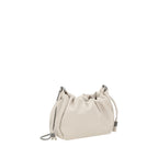 Brunello Cucinelli Beige Calf Leather Bos Taurus Shoulder Bag - Eljoys Fashion 