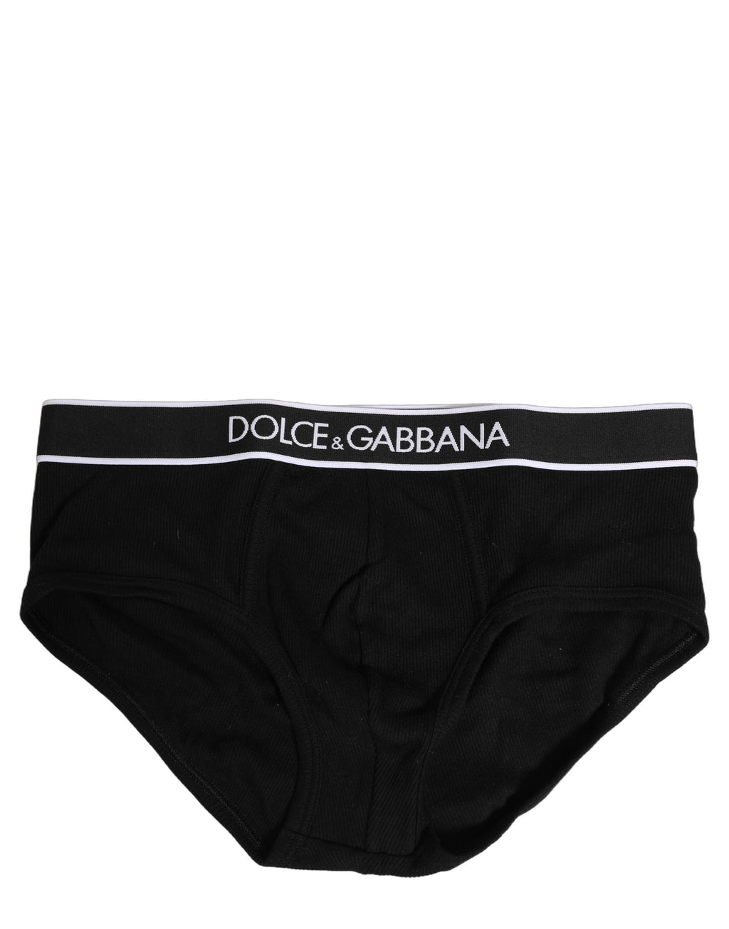Dolce & Gabbana Black Logo Cotton Men Brando Brief Underwear - Eljoys Fashion 