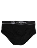 Dolce & Gabbana Black Logo Cotton Men Brando Brief Underwear - Eljoys Fashion 