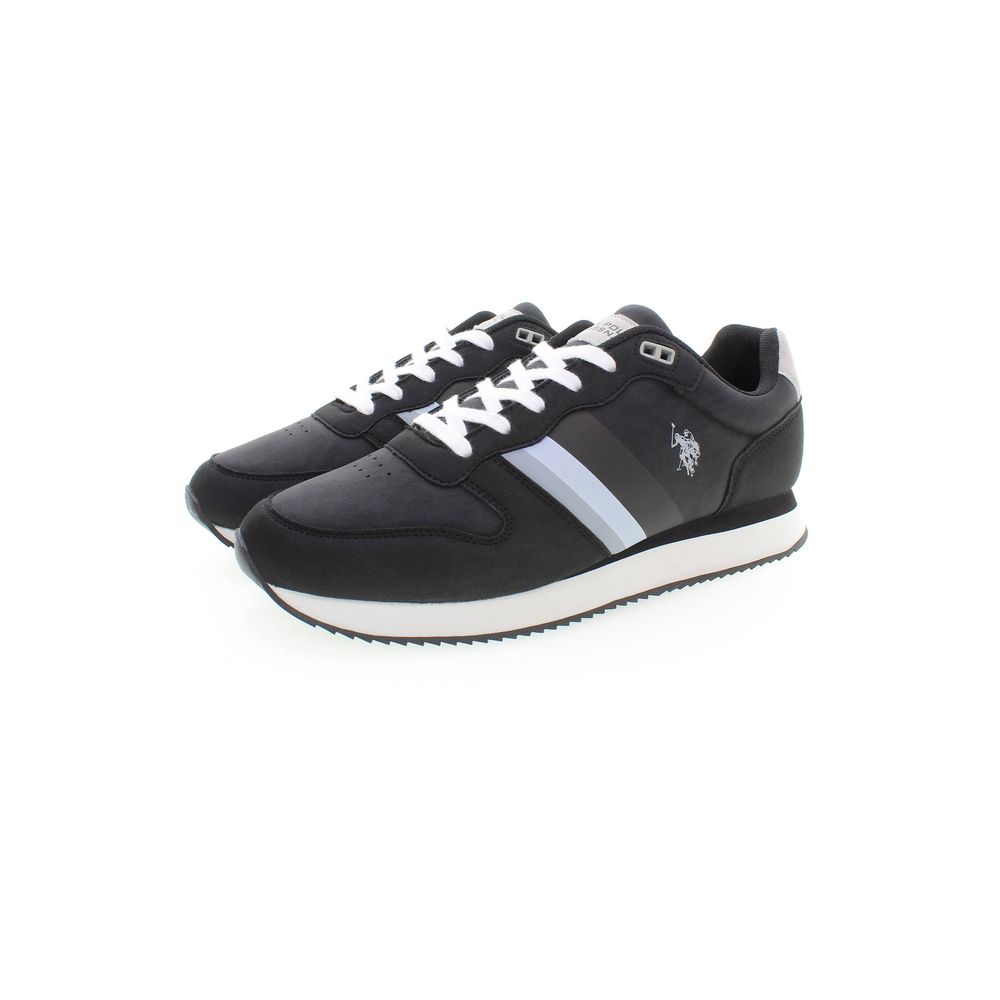 U.S. POLO ASSN. Black Polyester Men's Sneakers - Eljoys Fashion 