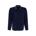 Autore Blue Polyester Full-Length Jacket - Eljoys Fashion 