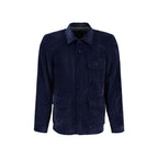 Autore Blue Polyester Full-Length Jacket - Eljoys Fashion 