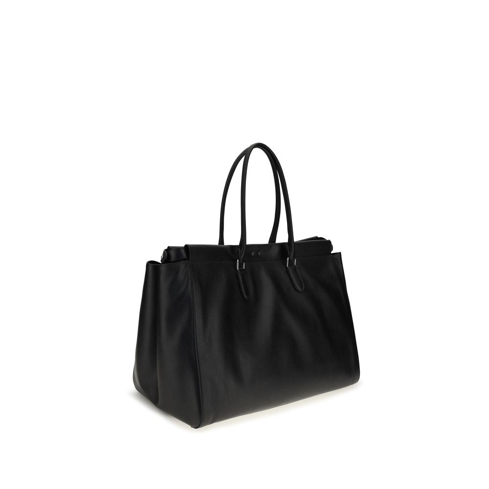 Fendi Black Calf Leather Bos Taurus Handbag - Eljoys Fashion 