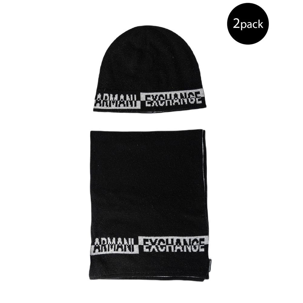 Armani Exchange Black Marabou Scarf - Eljoys Fashion 