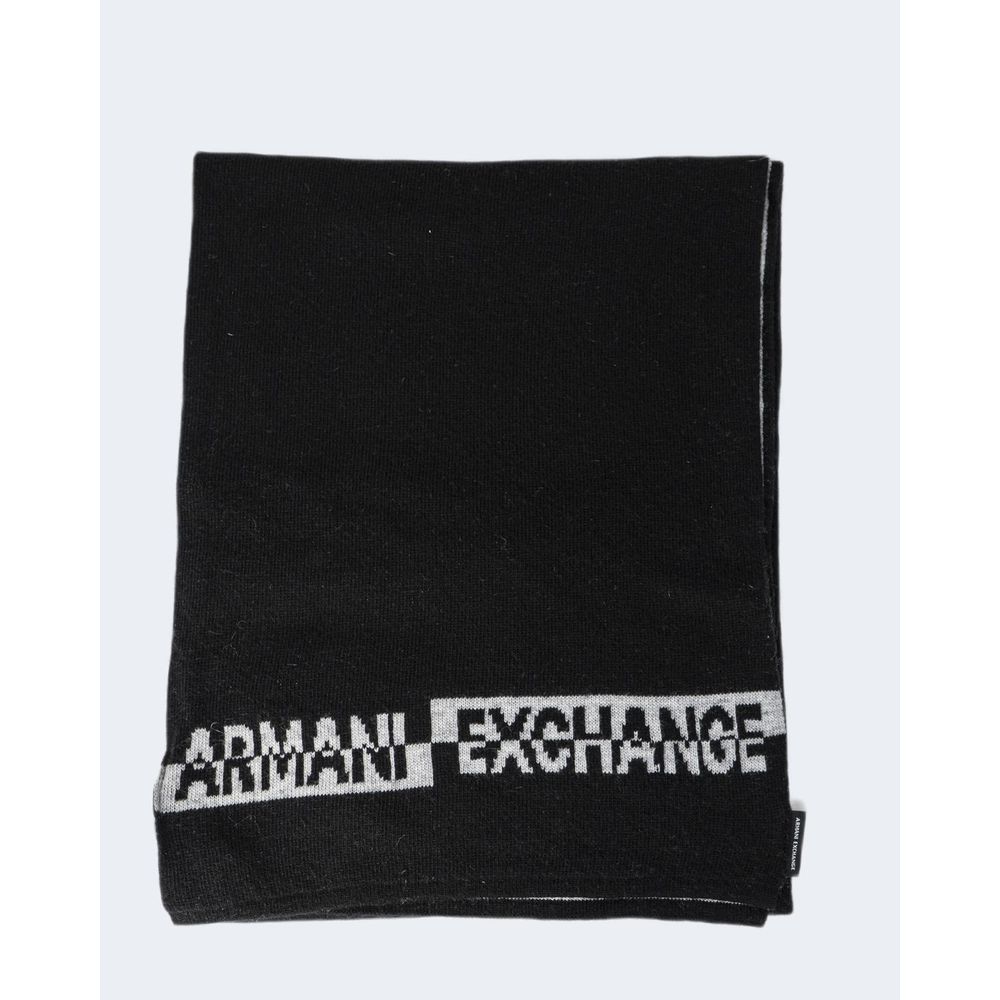 Armani Exchange Black Marabou Scarf - Eljoys Fashion 