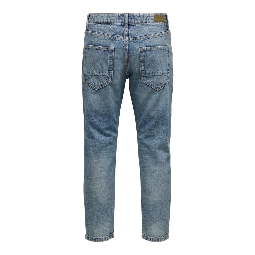 Only & Sons Blue Cotton Slim Fit Jeans - Eljoys Fashion 