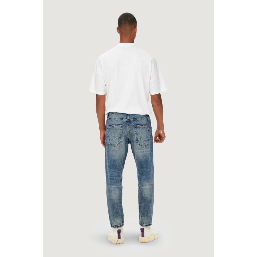 Only & Sons Blue Cotton Slim Fit Jeans - Eljoys Fashion 