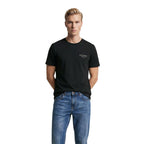 Tommy Hilfiger Jeans Black Cotton T-Shirt - Eljoys Fashion 