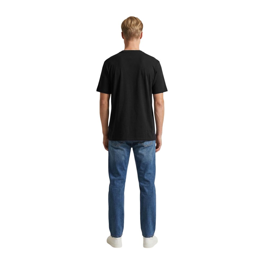Tommy Hilfiger Jeans Black Cotton T-Shirt - Eljoys Fashion 