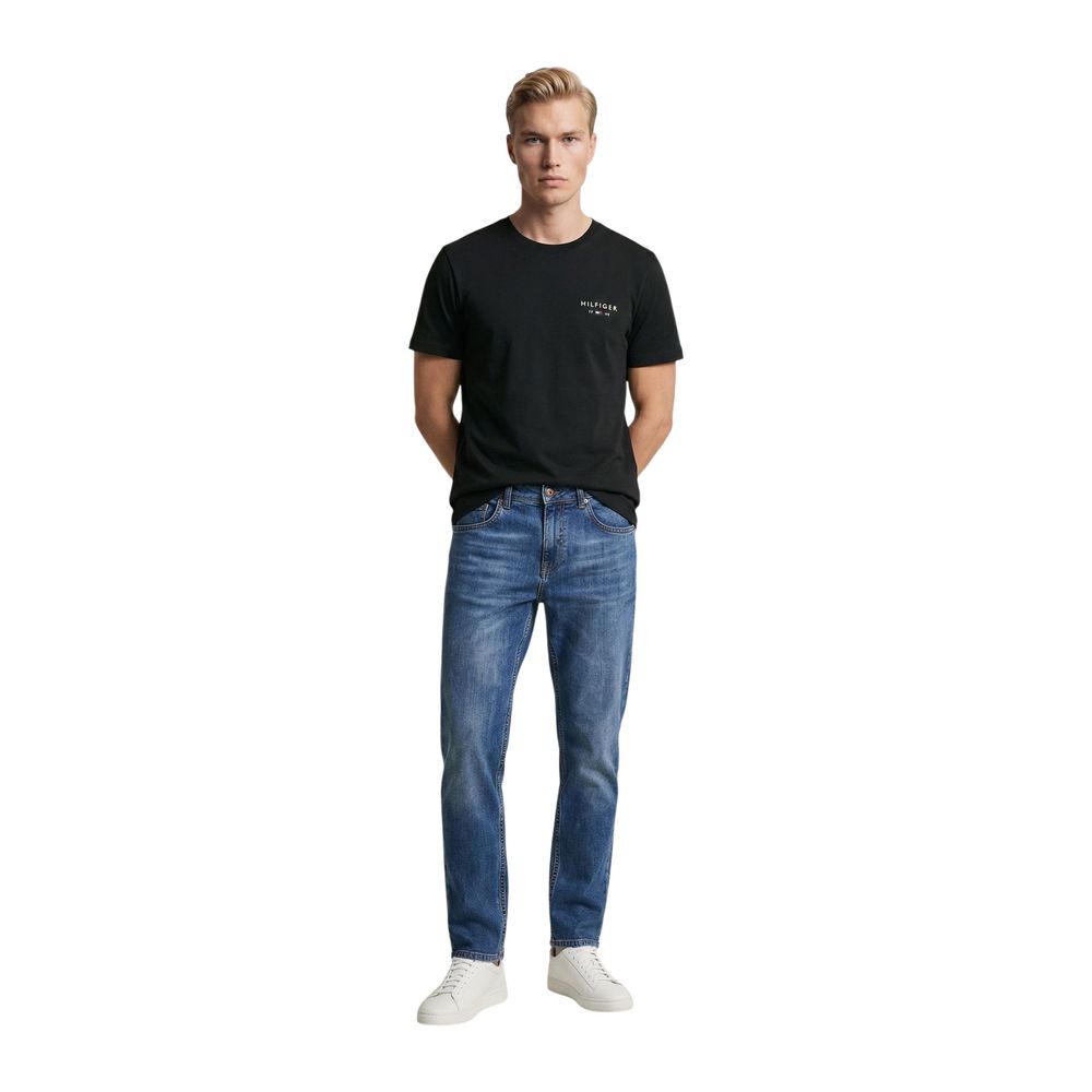 Tommy Hilfiger Jeans Black Cotton T-Shirt - Eljoys Fashion 
