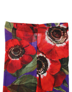 Dolce & Gabbana Multicolor Floral Nylon Tights Stockings Socks - Eljoys Fashion 