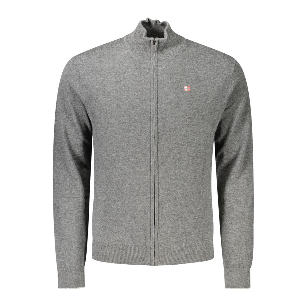 Napapijri Gray Wool Men's Sweater - Eljoys Fashion 