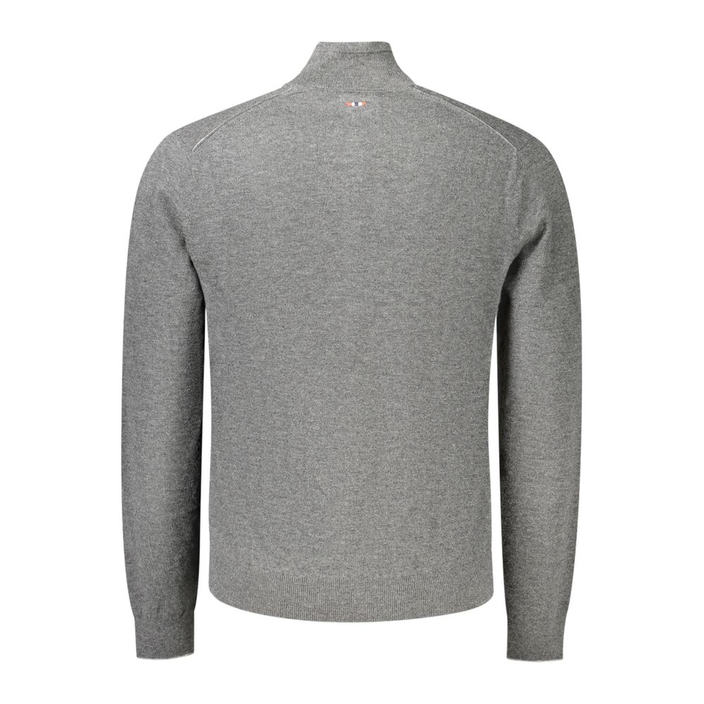 Napapijri Gray Wool Men's Sweater - Eljoys Fashion 