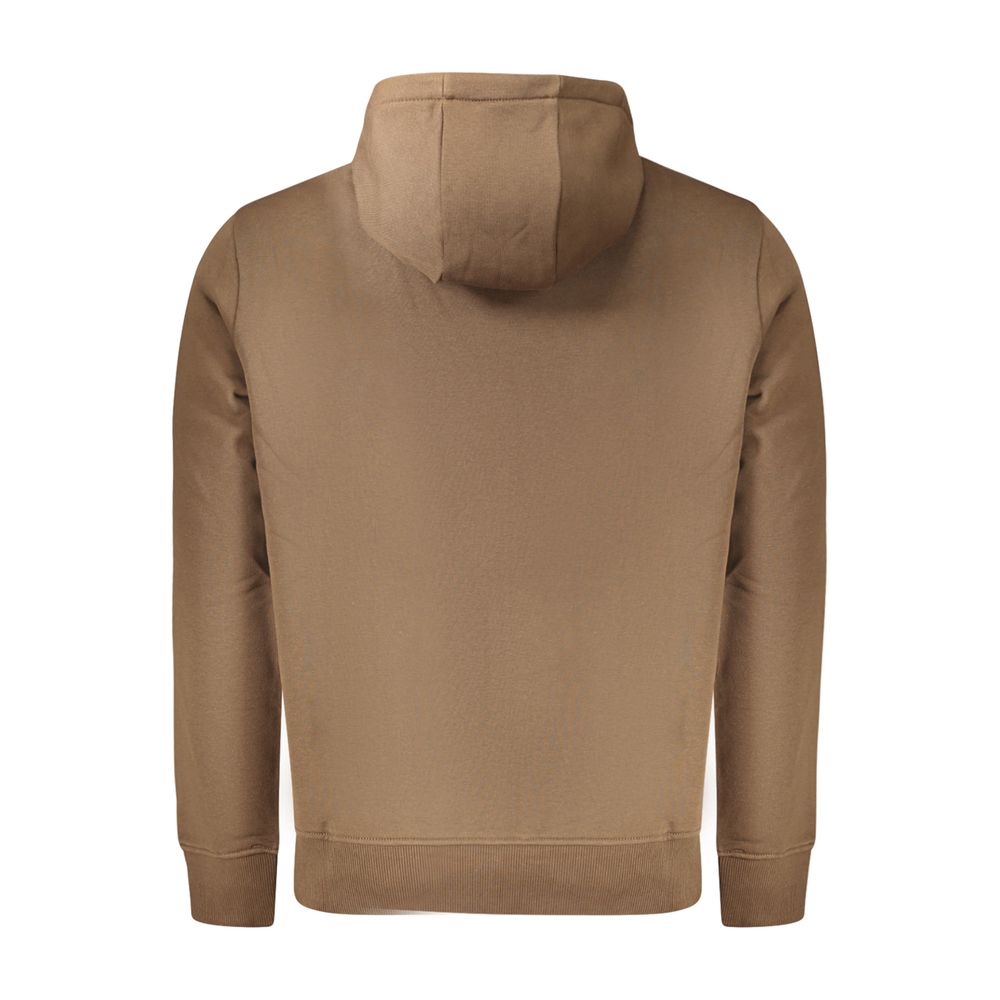 Napapijri Brown Cotton Sweatshirt - Eljoys Fashion 