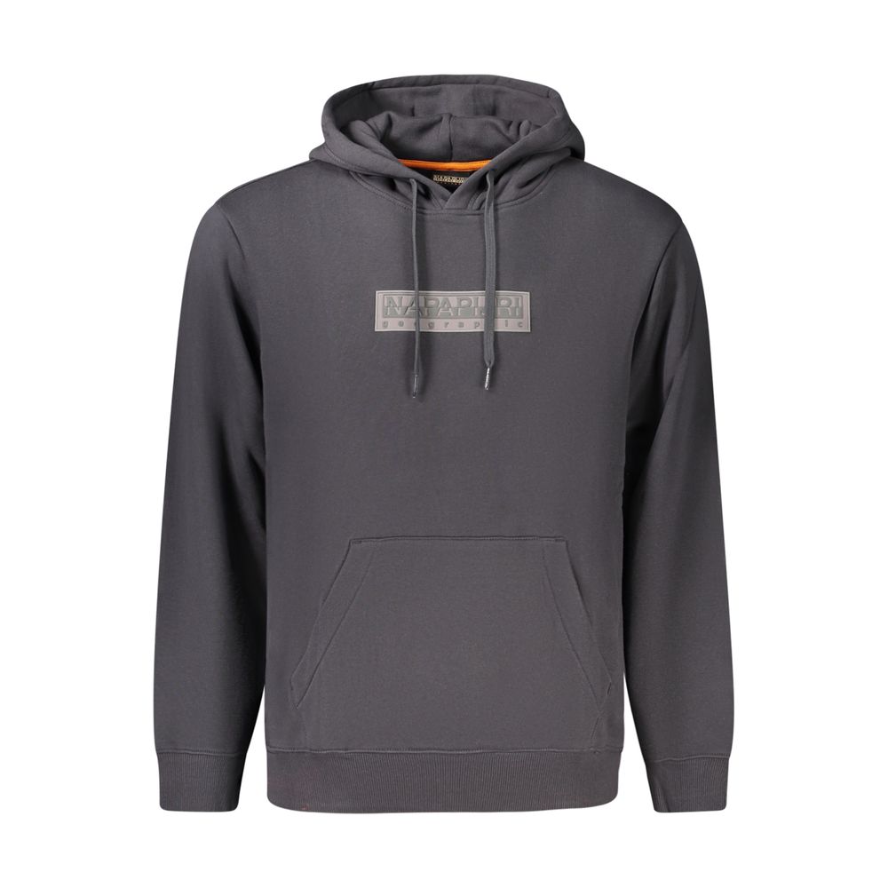 Napapijri Black Cotton Sweatshirt - Eljoys Fashion 