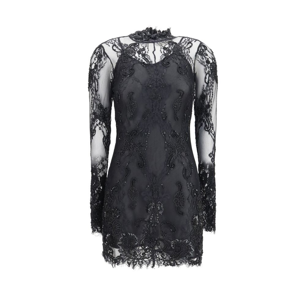 Blumarine Black Polyamide Cocktail Dress - Eljoys Fashion 