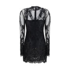 Blumarine Black Polyamide Cocktail Dress - Eljoys Fashion 