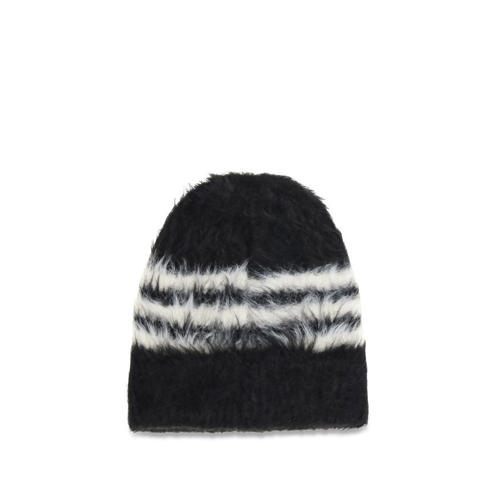 Y-3 Black Recycled Polyamide Beanie - Eljoys Fashion 