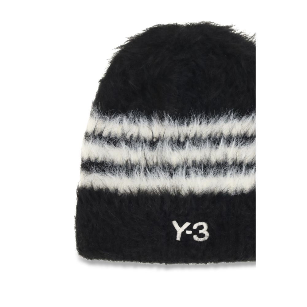 Y-3 Black Recycled Polyamide Beanie - Eljoys Fashion 