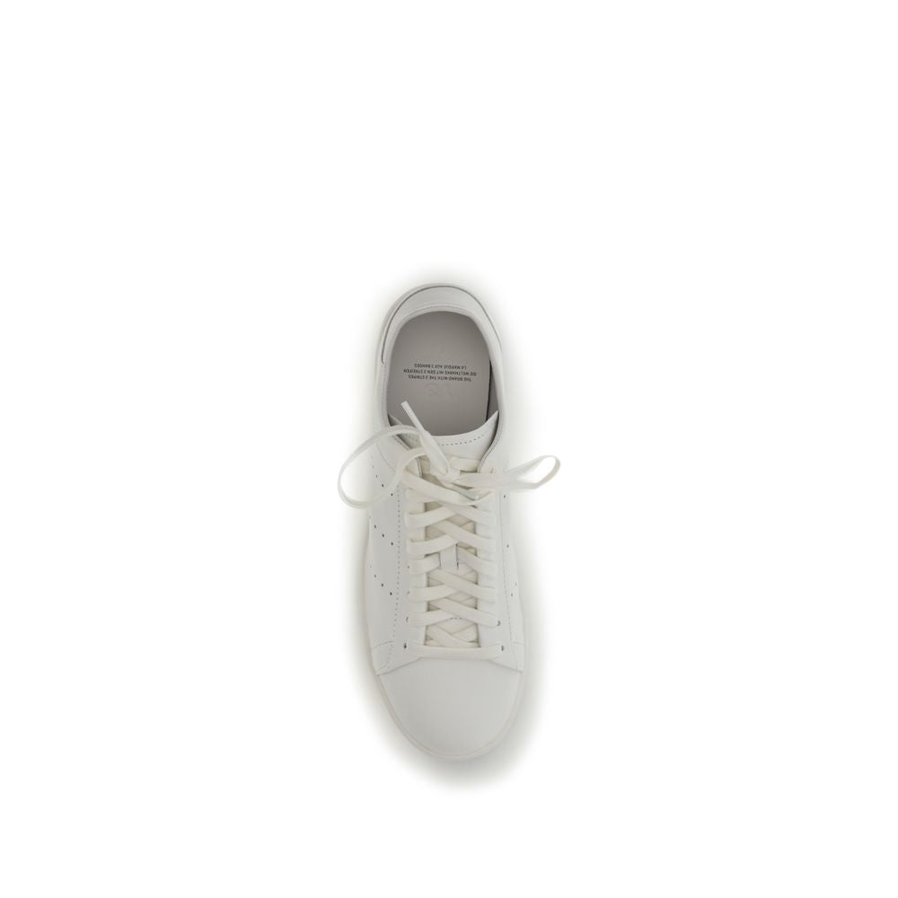 Y-3 White Calf Leather Bos Taurus Athletic Sneakers - Eljoys Fashion 