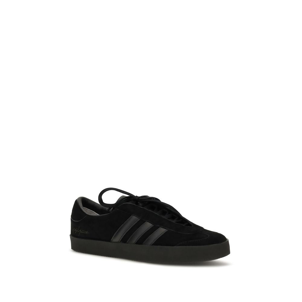 Y-3 Black Calf Leather Bos Taurus Athletic Sneakers - Eljoys Fashion 