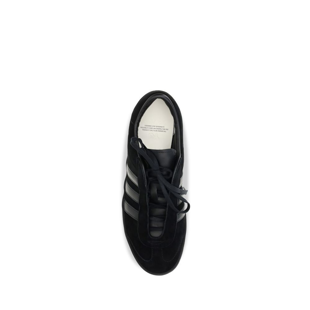 Y-3 Black Calf Leather Bos Taurus Athletic Sneakers - Eljoys Fashion 