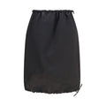Prada Black Silk Midi Skirt - Eljoys Fashion 