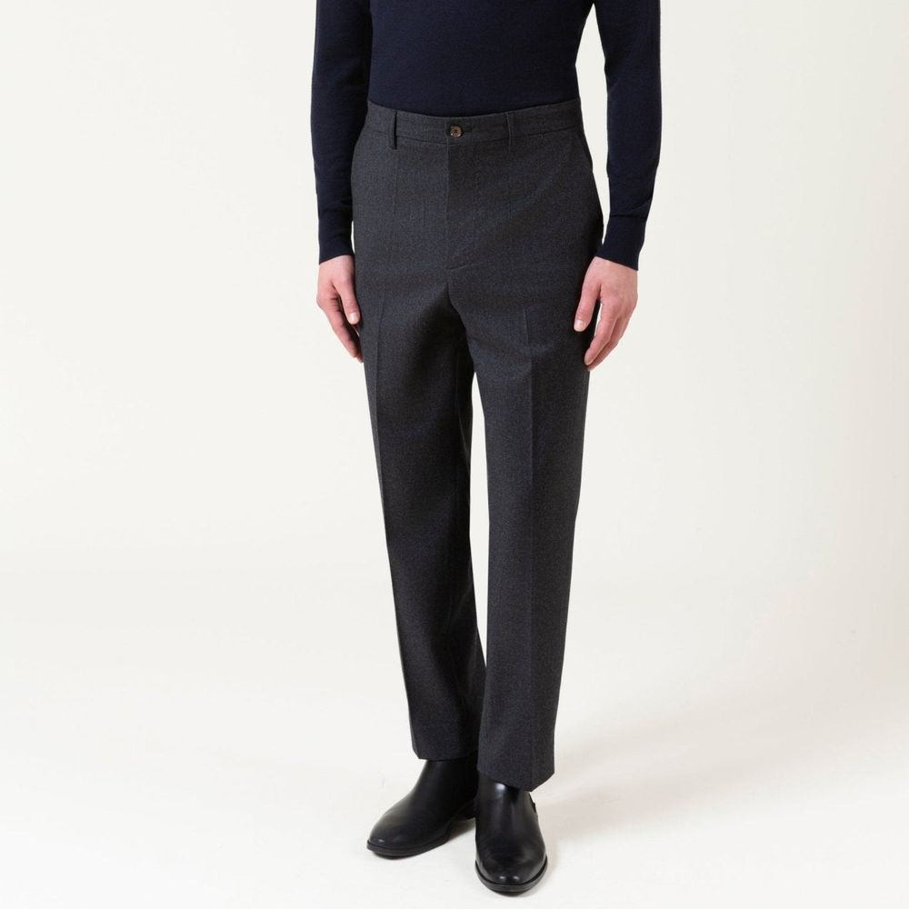 Autore Gray Wool Dress Pants - Eljoys Fashion 