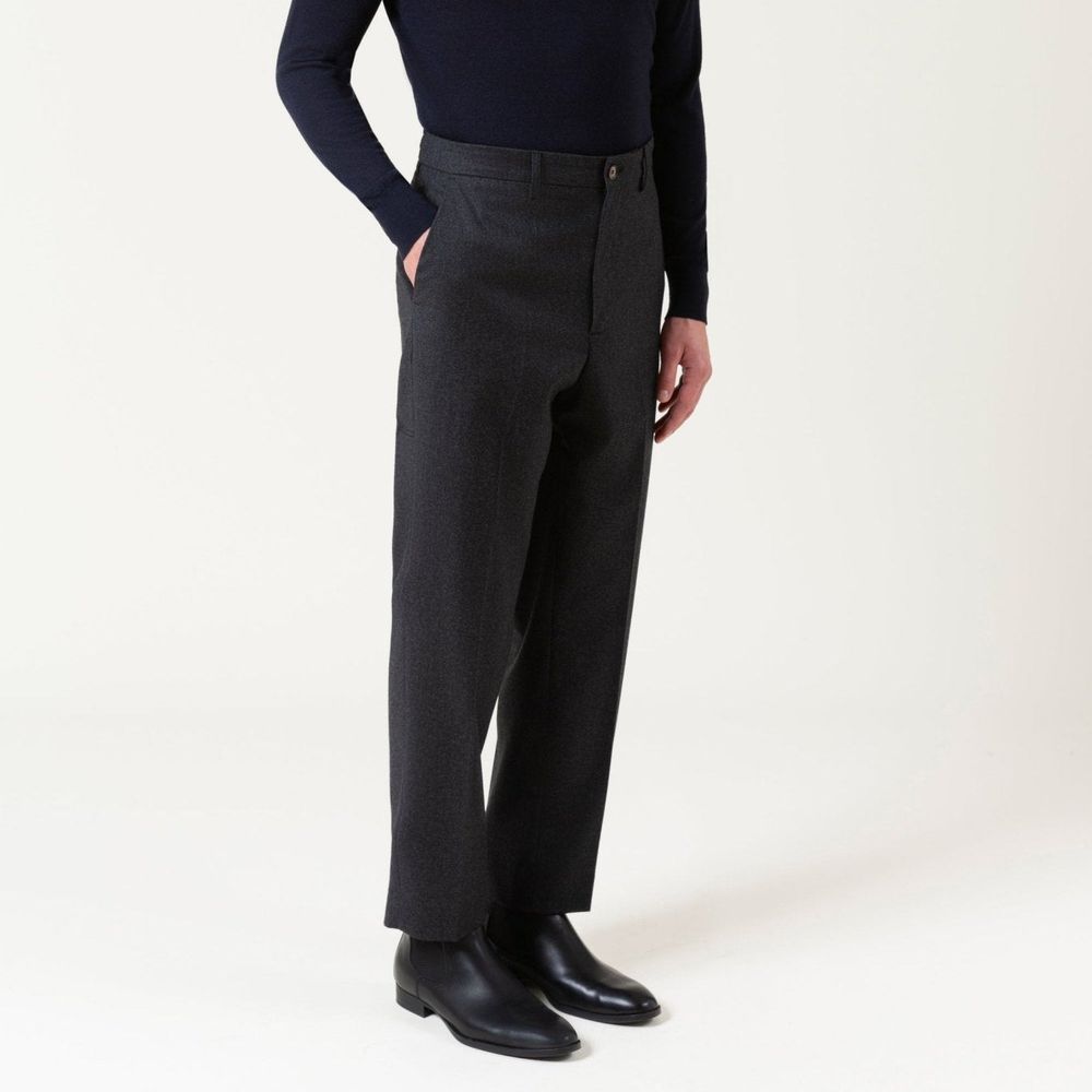 Autore Gray Wool Dress Pants - Eljoys Fashion 
