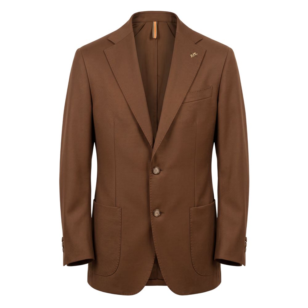 Roberto Pepe Luxury Brown Viscose Men's Jacket - Eljoys Fashion 