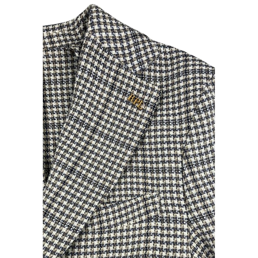 Roberto Pepe Luxury Blue Cotton Men Jacket - Eljoys Fashion 