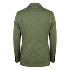 Roberto Pepe Luxury Green Cotton Men Jacket - Eljoys Fashion 